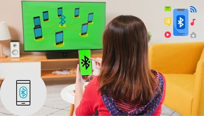 how to connect phone to tv using bluetooth without wifi